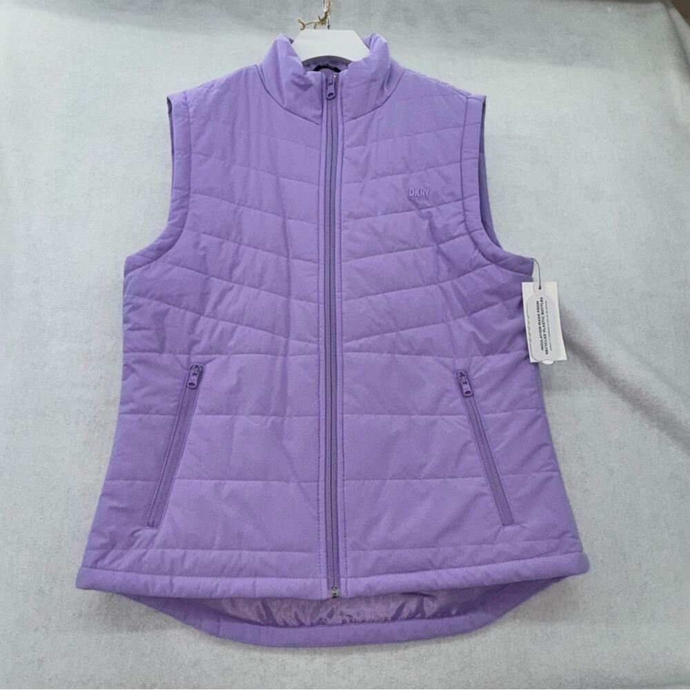 NWT DKNY Sport Women’s Puffer Vest Lavender size Small